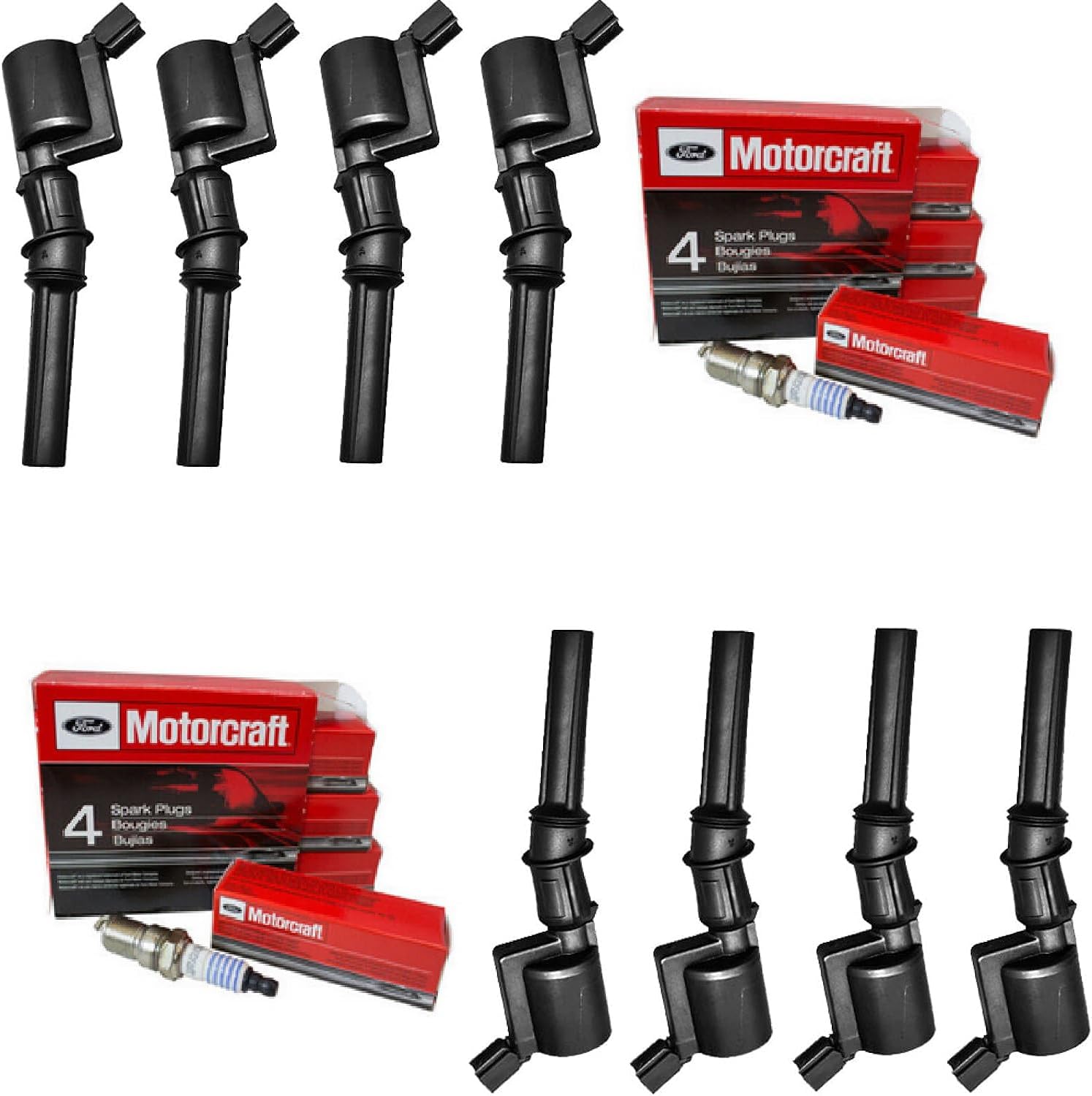 MCK Ignition Coil Pack DG508 & Spark Plugs Set for V8 Engines
