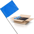 Blue Marking Flags Pack of 1000 for Lawn and Landscaping Projects