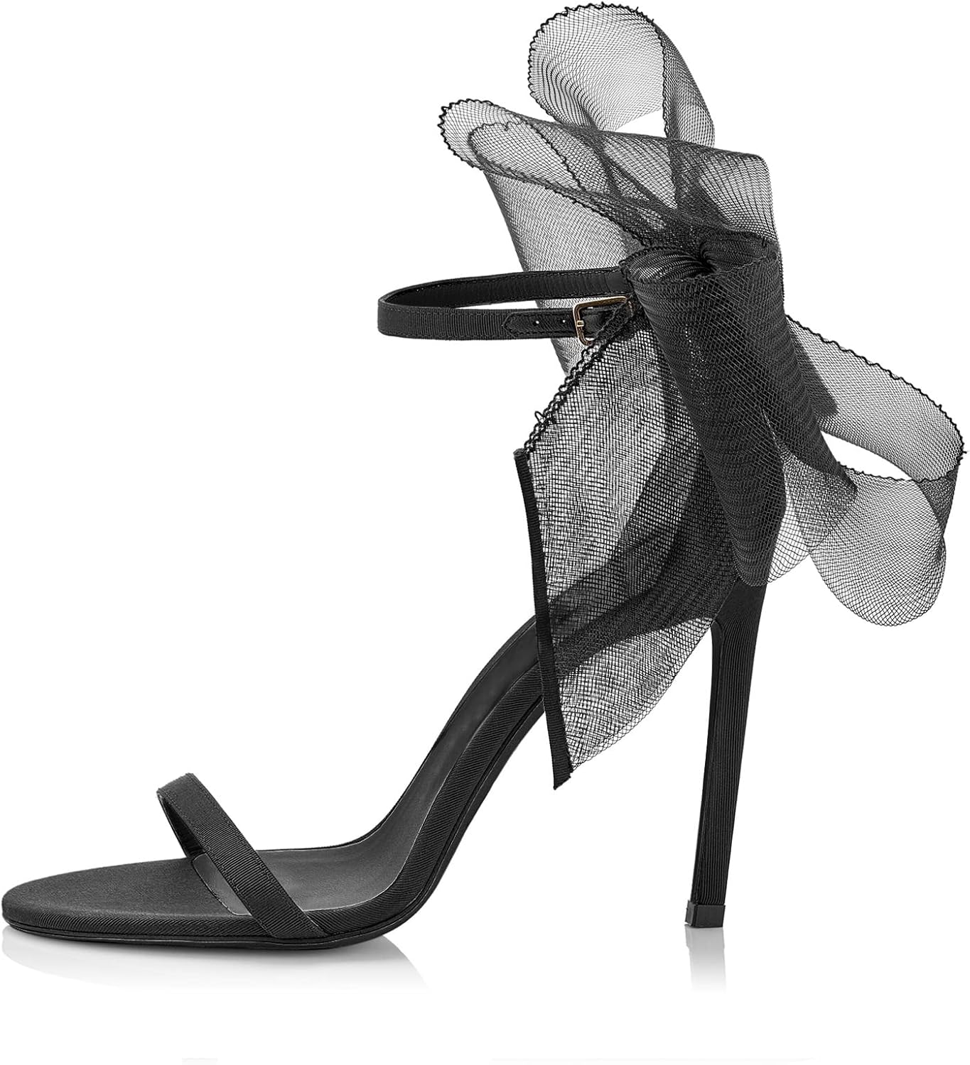 Coutgo Women's Bow Heels Open Toe Stiletto Sandals for Summer