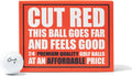 Enhance Accuracy with Cut Red Golf Balls - 24 Balls