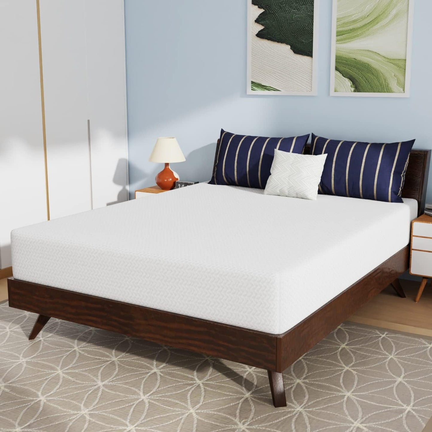 10 Inch Bamboo Charcoal Gel Memory Foam Mattress for Comfort