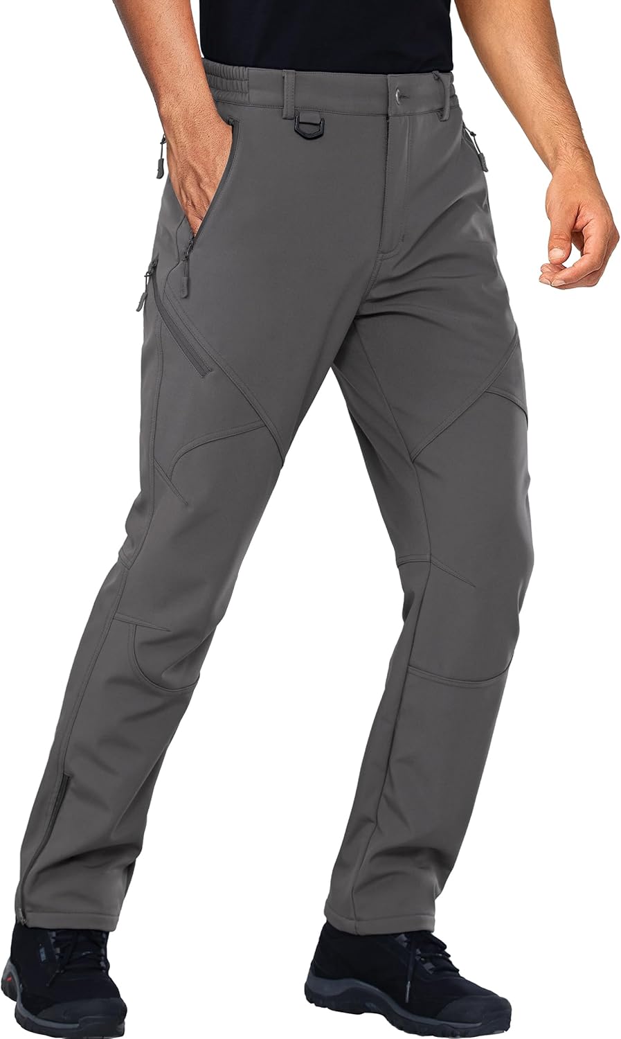 Stlight Mens Snow Ski Water Repellent Softshell Pants for Winter