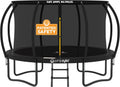 JUMPZYLLA Trampoline Outdoor 8FT-16FT with Enclosure and Ladder