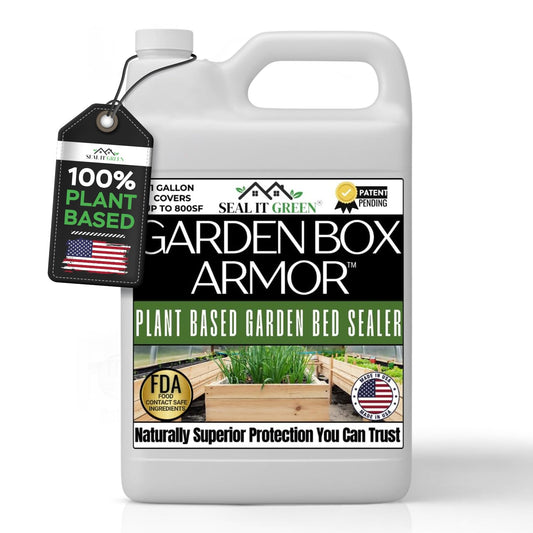 Garden Box Sealer - Plant-Based Wood Sealant for All Wood Types