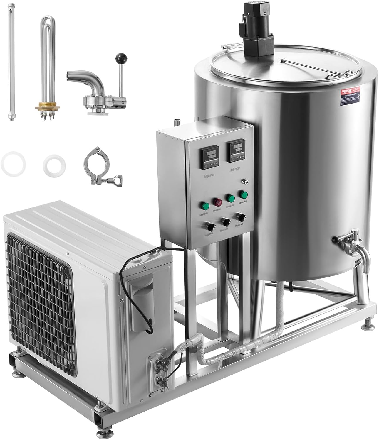 VEVOR 150L Milk Pasteurizer - Professional Grade