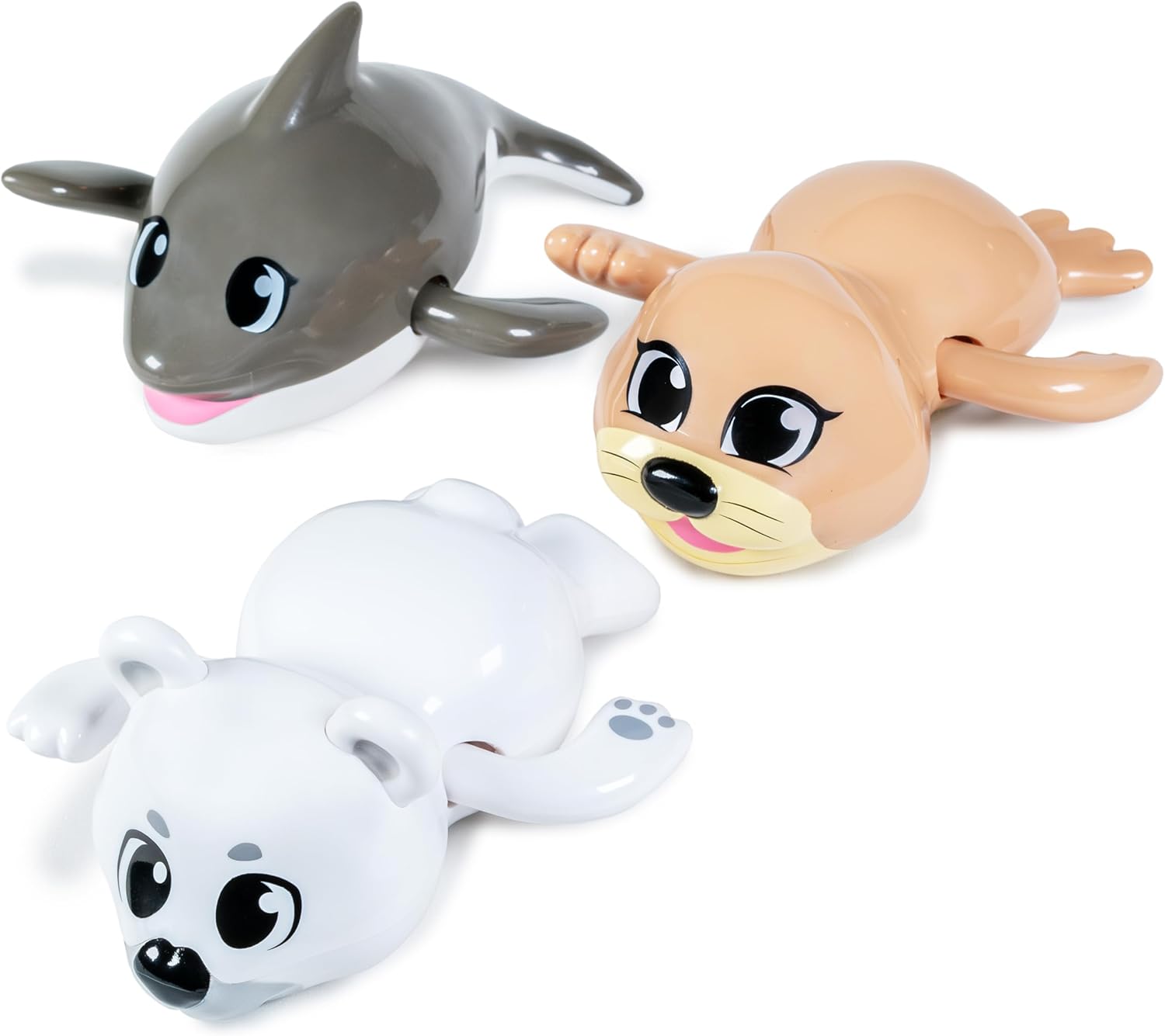 Arctic Swim Baby Bath Toys | Wind Arms & Watch Swim! 