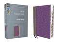 NIV Thinline Bible Giant Print Leathersoft Gray Purple Indexed
