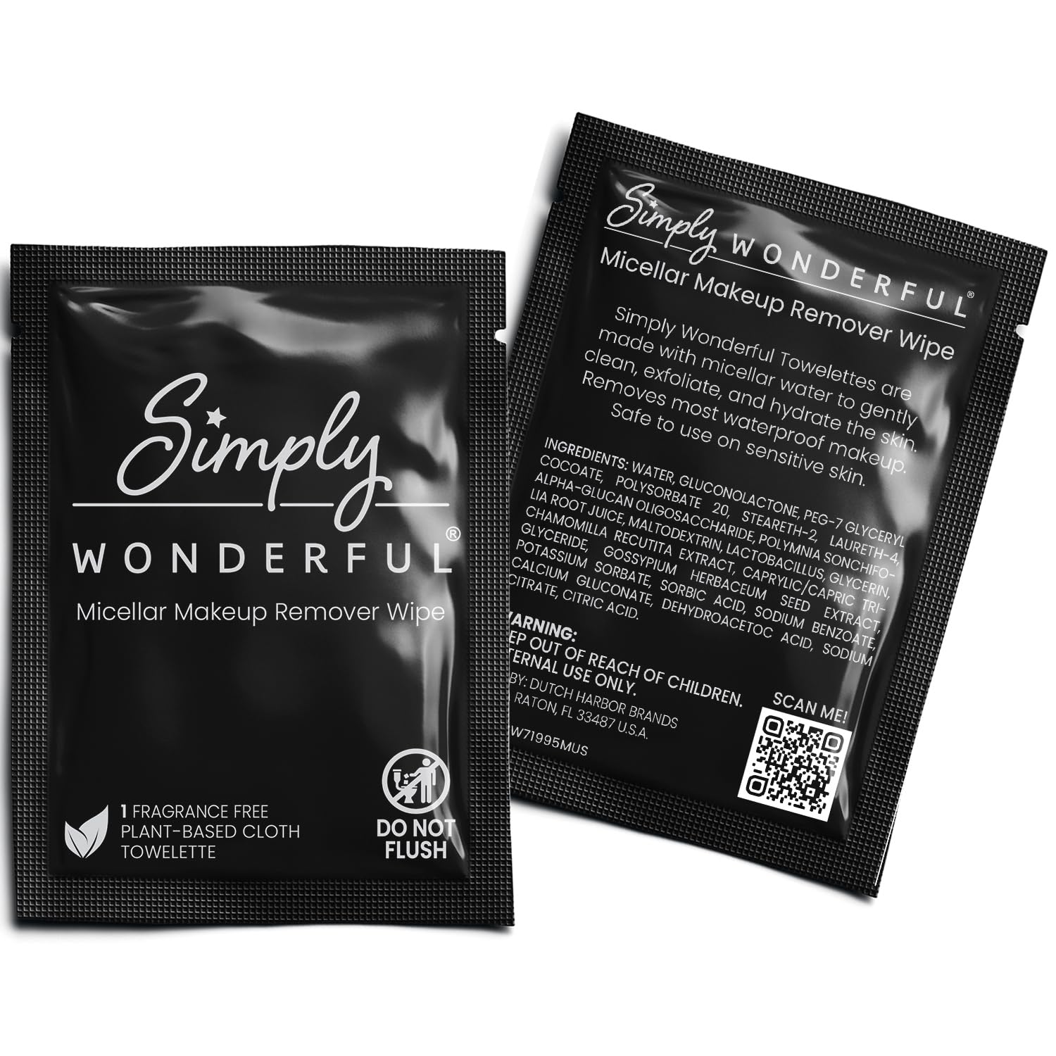 Simply Wonderful Makeup Remover Wipes for Gentle Skin Care