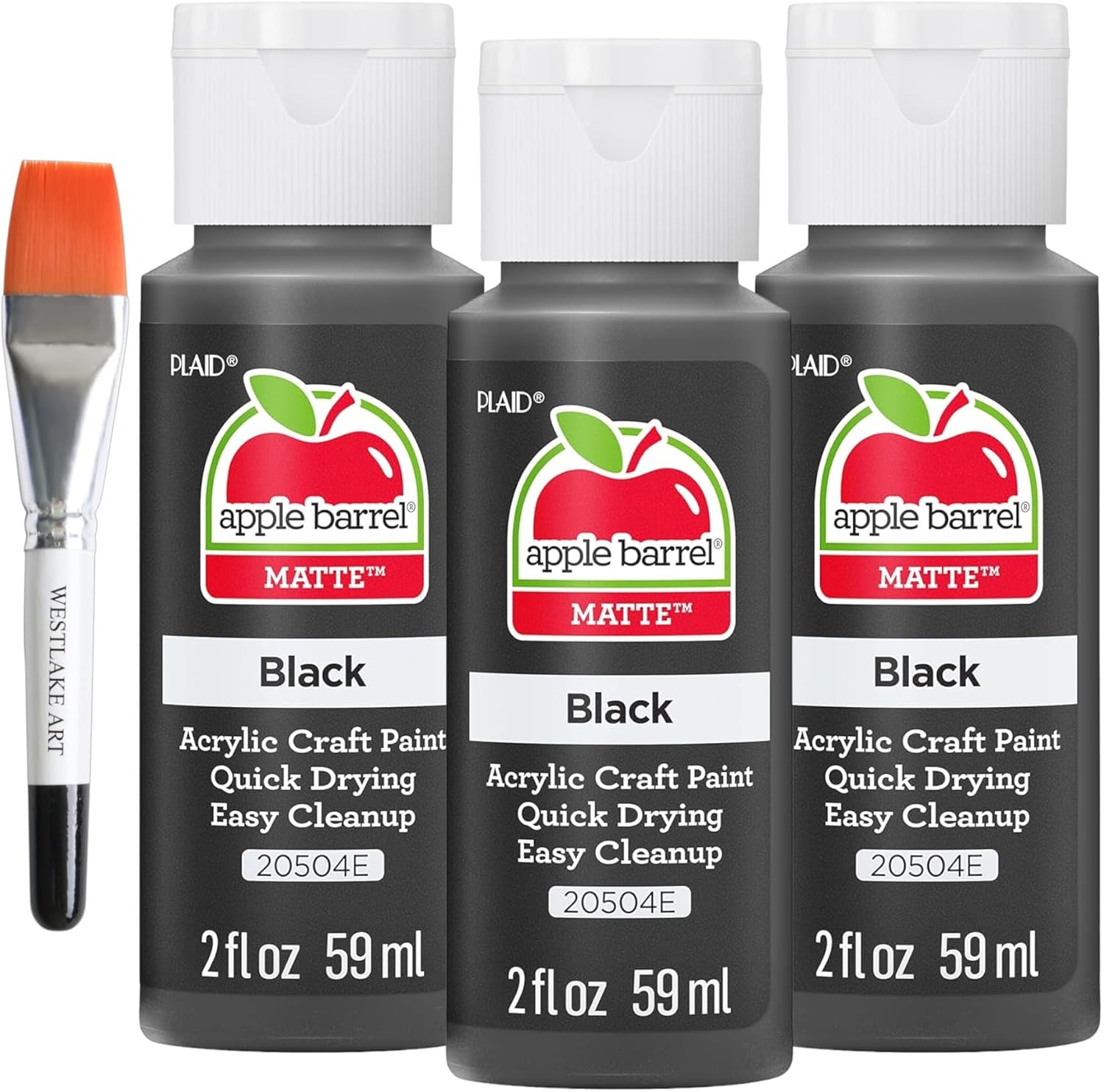 Vibrant Quick-Dry Acrylic Paint Set with Brush