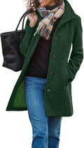 Stylish Winter Pea Coat for Women by Chartou in Warm Wool Blend