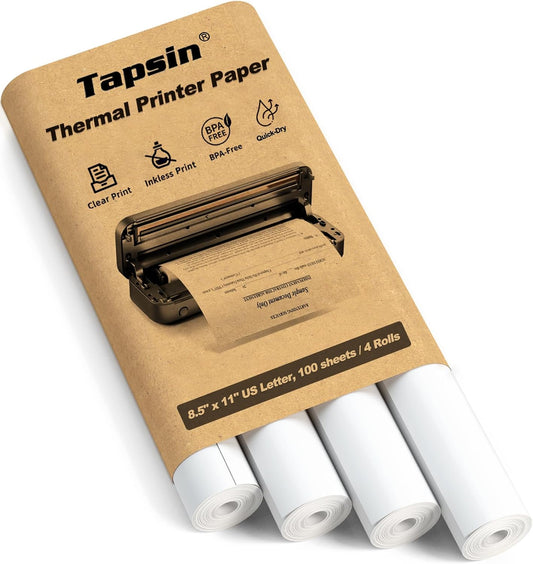 Quick-Dry Thermal Paper for M08F, M832, M834, MT800 - 100 Sheets
