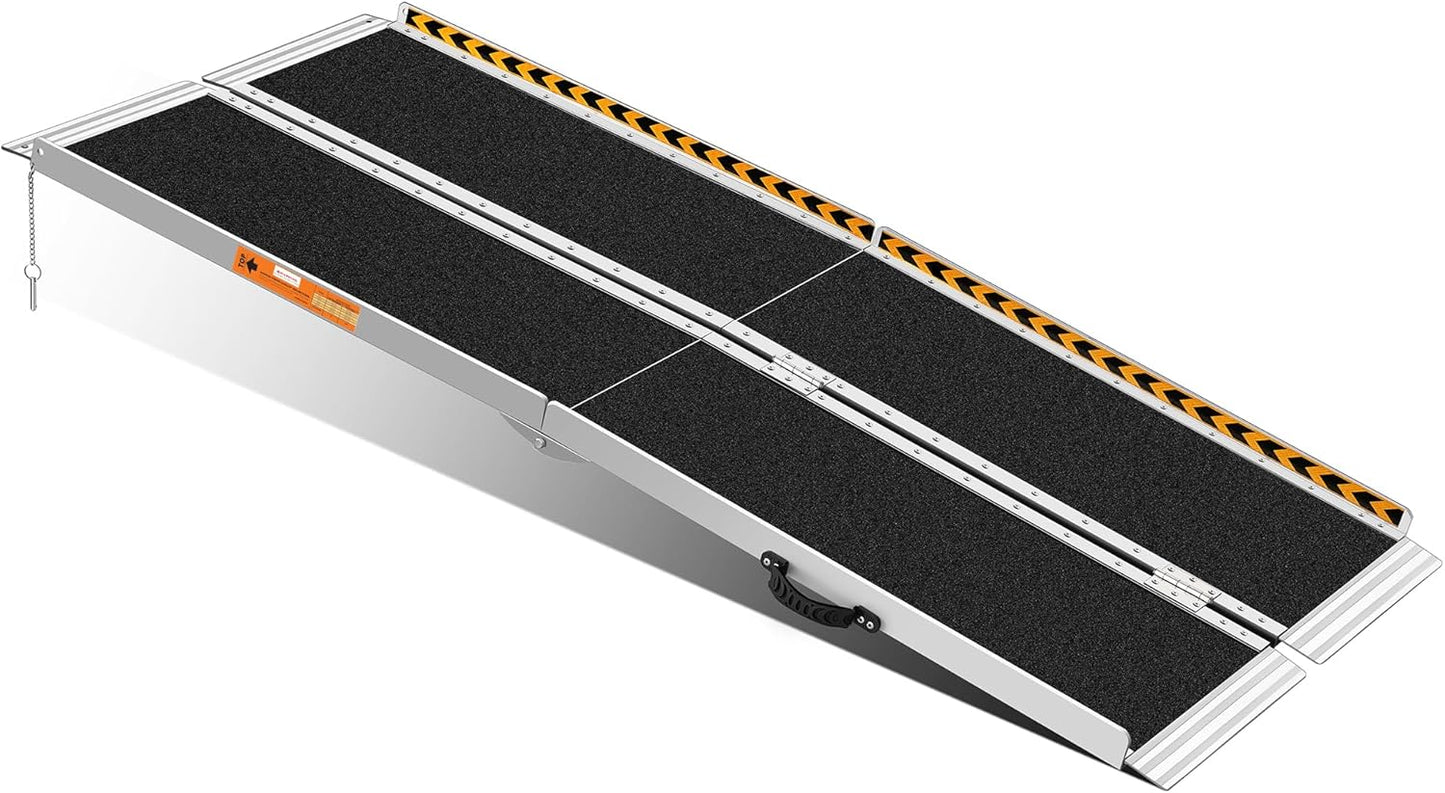 Portable 6 Feet Wheelchair Ramp for Home Use, 800LBS Capacity