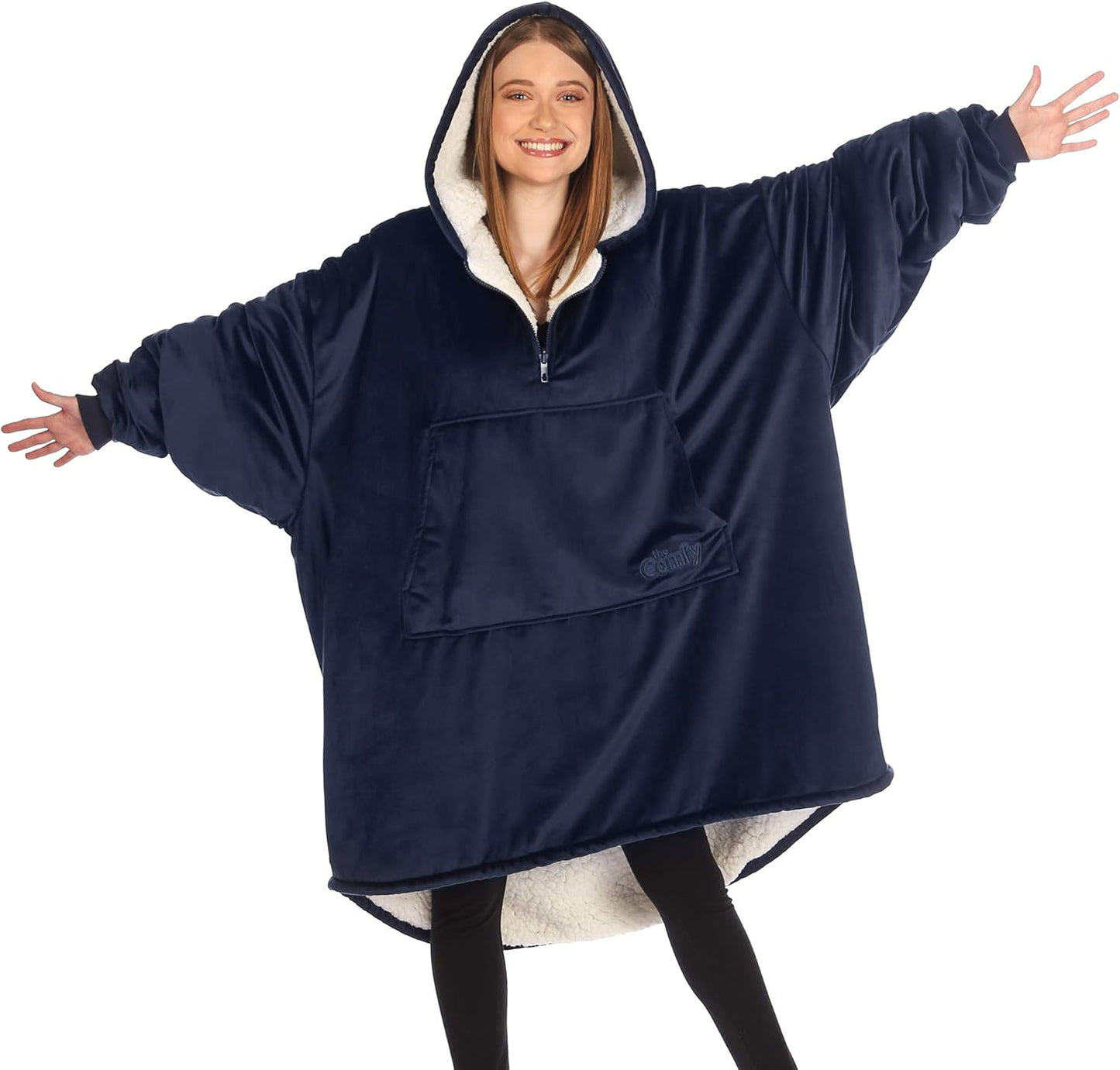 The Comfy Original Sherpa Lined Wearable Blanket for All