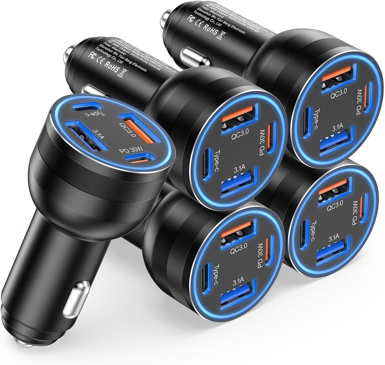 Avatcen 65W Super Fast USB C Car Charger
