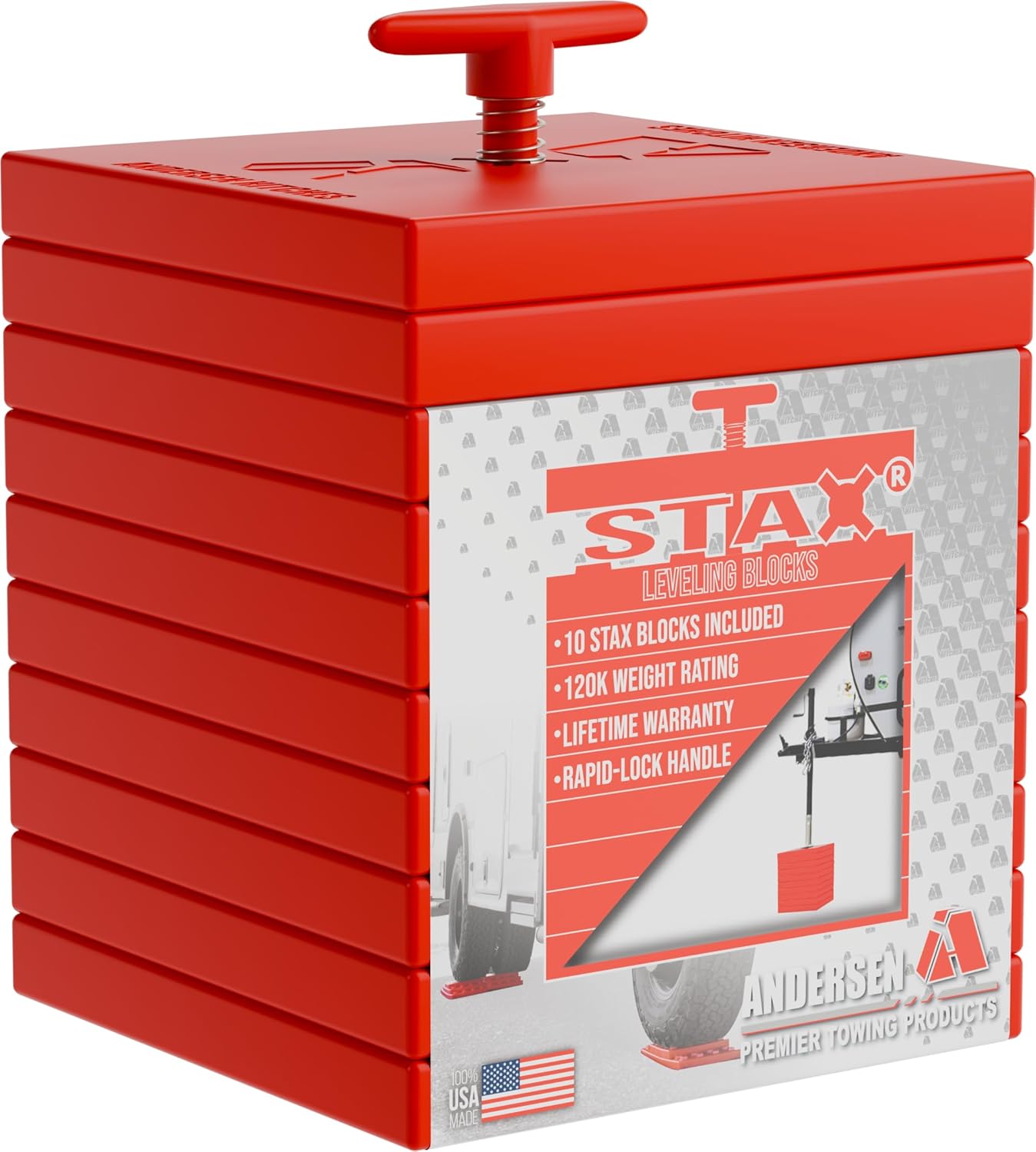 Andersen STAX Camper Leveler Stacking Blocks for RVs and Trailers