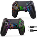 GamingBoy 2 Pack Wireless Controller for PS4 - RGB, Hall Joystick