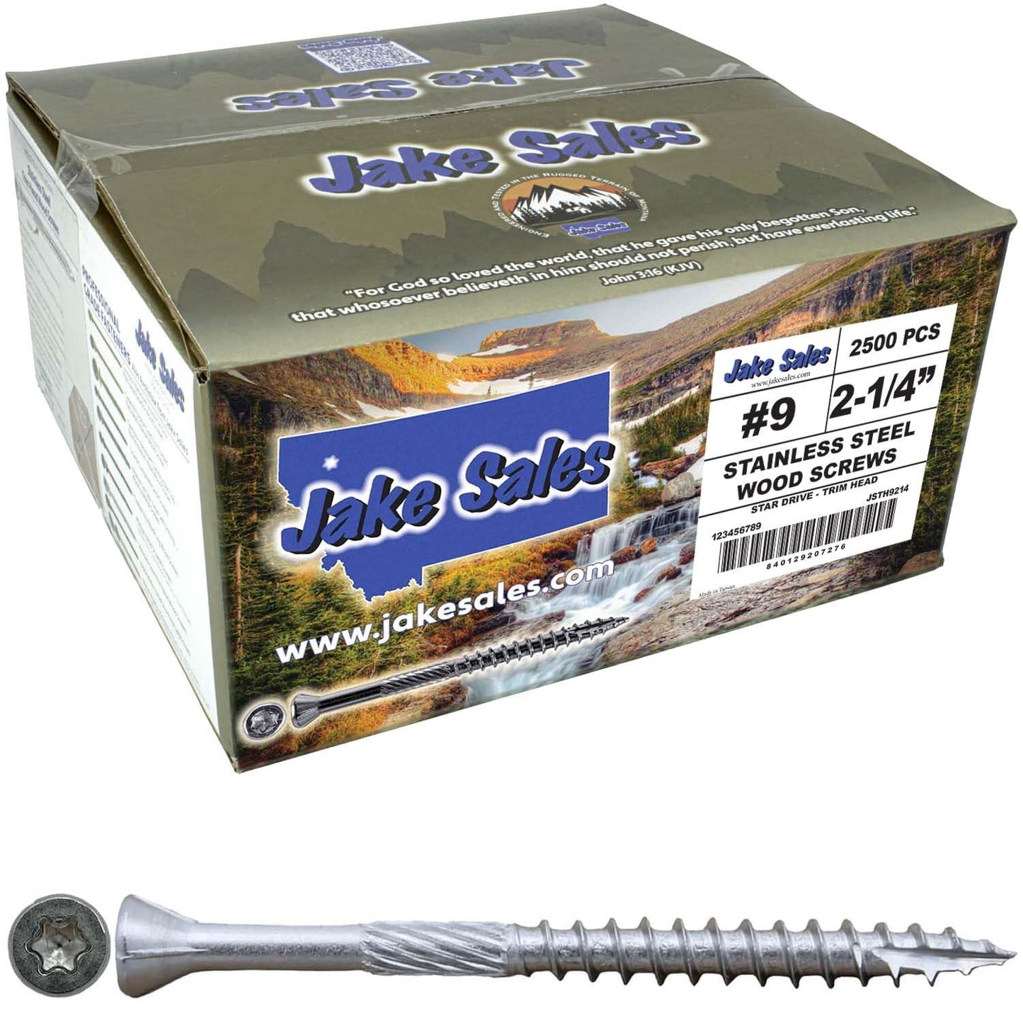 Ultimate #9 x 2-1/4 in Stainless Steel Trim Head Screws