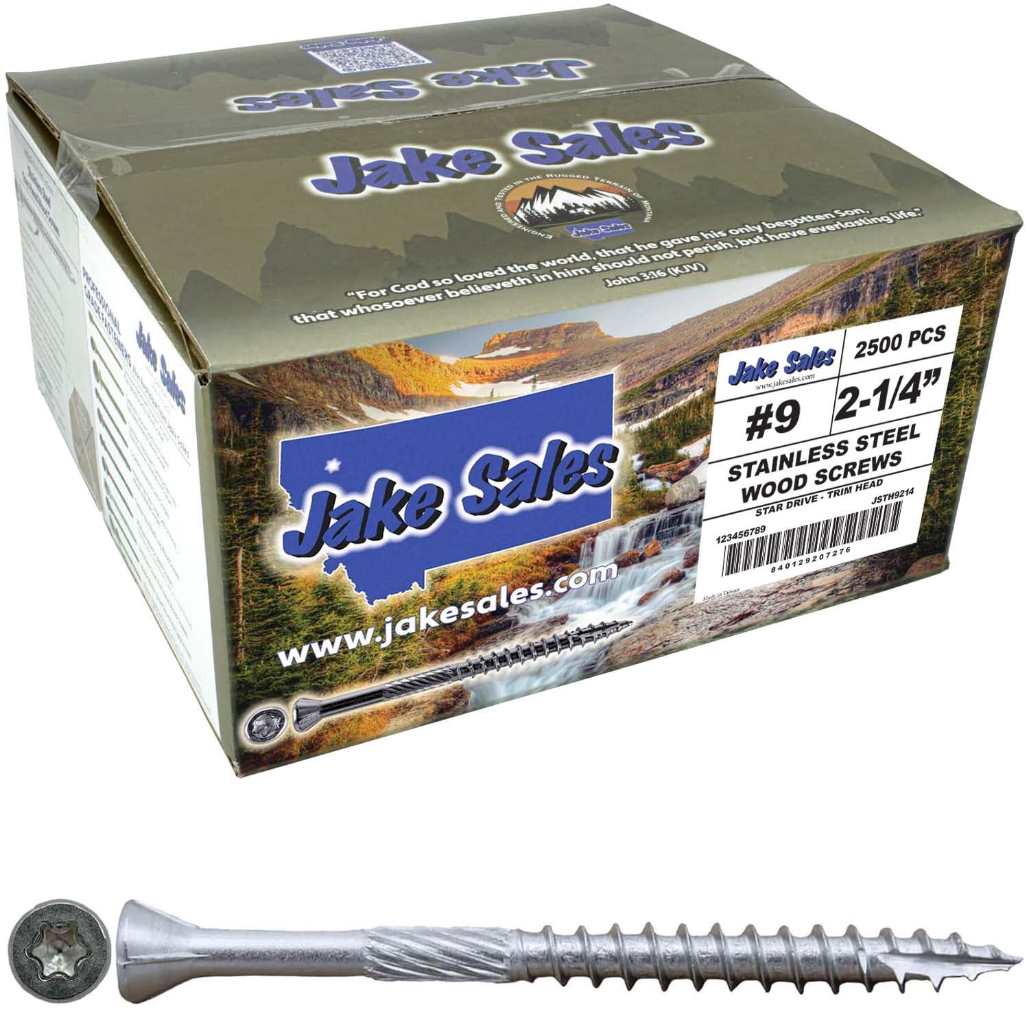 Ultimate #9 x 2-1/4 in Stainless Steel Trim Head Screws