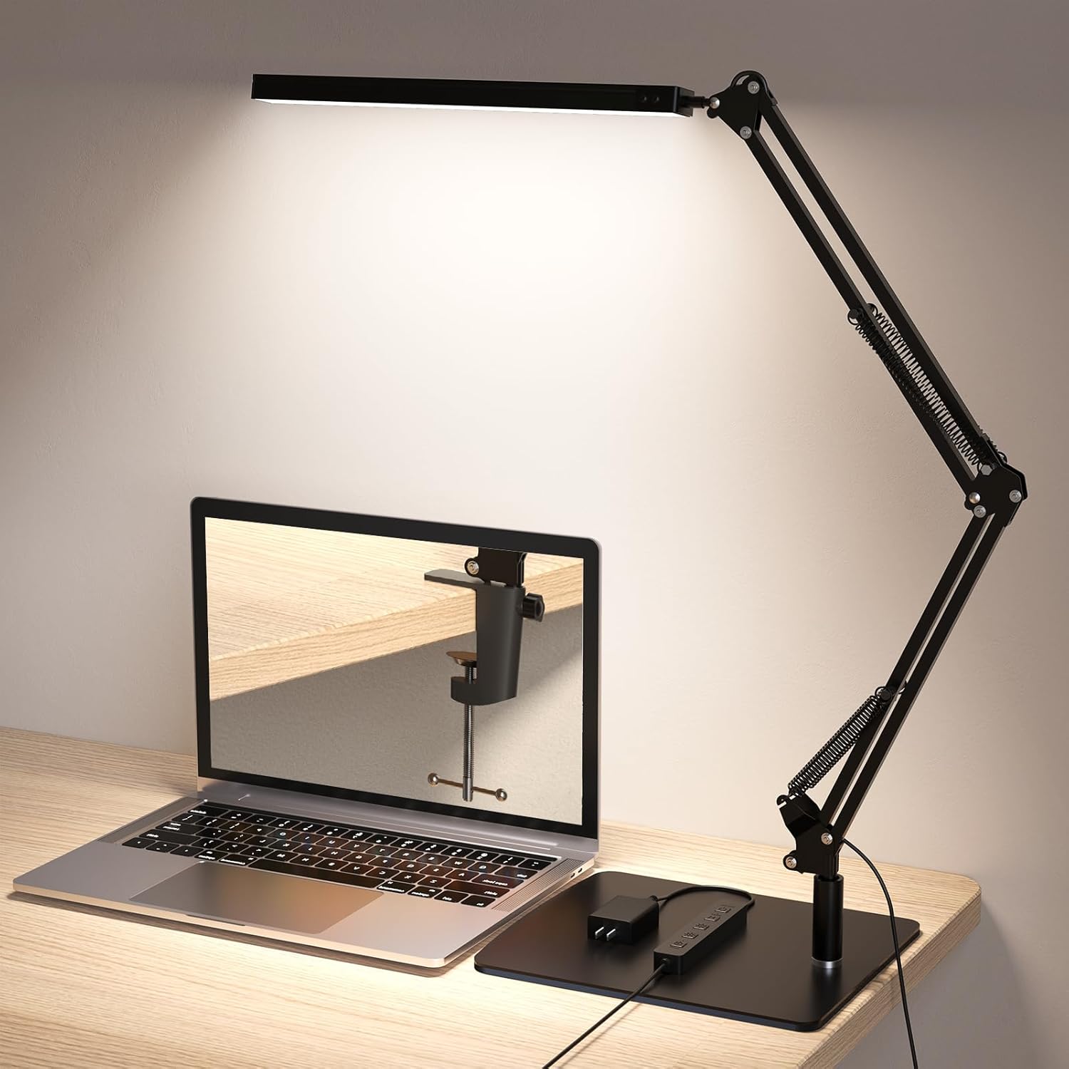 LED Desk Lamp with 5 Light Modes for Home Office Use