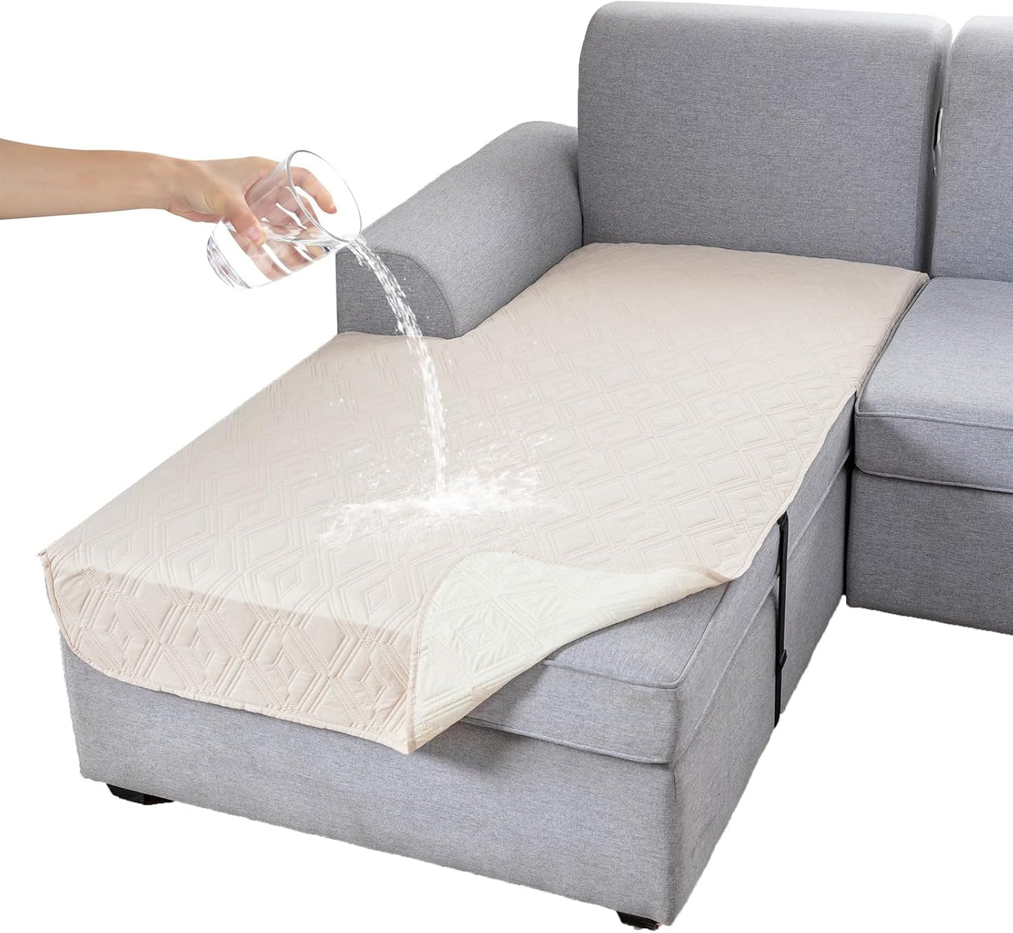 100% Waterproof Sectional Couch Covers for L Shaped Chaise