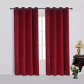 Blackout Velvet Curtain Panels 52Wx63L Set of 2 - Theater Look