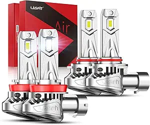 LASFIT H11 9005 LED Bulb Combo for Super Bright Night Driving