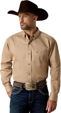 ARIAT Men's Team Logo Twill Classic Fit Shirt for Comfort