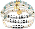 Mother's Day Gifts Word Bracelet Set - Colorful Inspirational Stack
