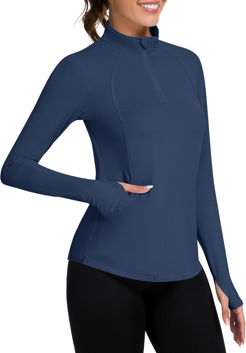 Loovoo UPF50+ Long Sleeve Workout Top for Women