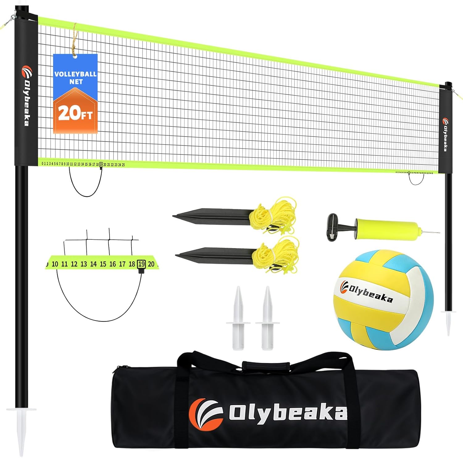Portable Outdoor Volleyball Net Set for Backyard Fun and Games