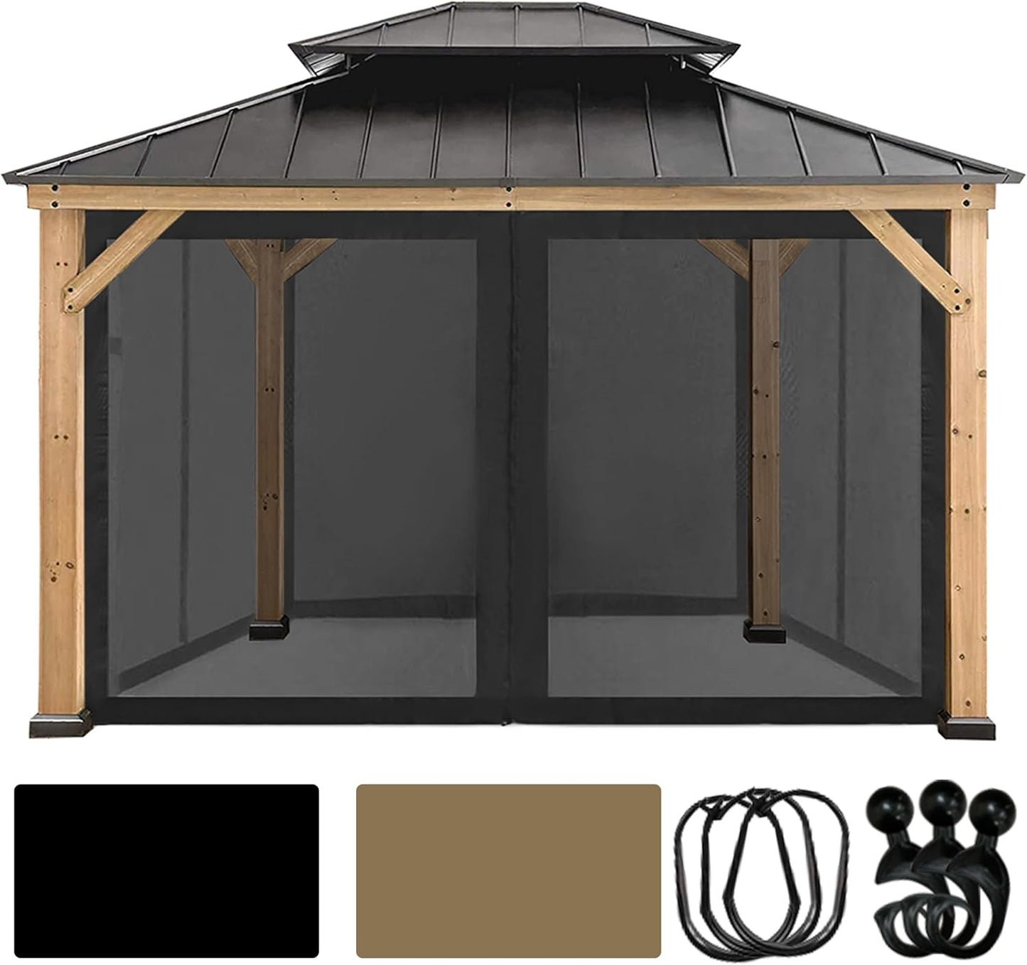 CoastShade Universal Replacement Canopy Mosquito Netting Screen