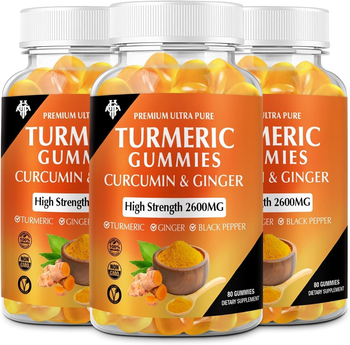 Turmeric Curcumin Gummies for Immune Support and Muscle Health