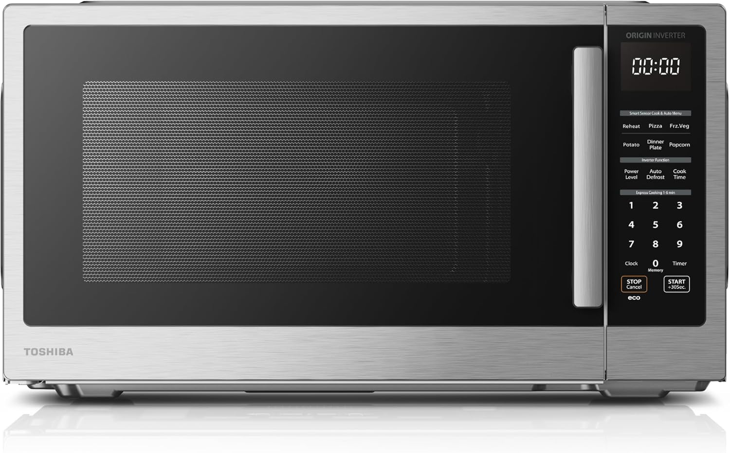 TOSHIBA 2.2 Cu Ft Countertop Microwave with Sensor Cook