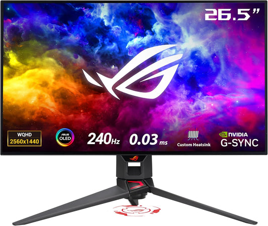 ASUS ROG Swift 27in OLED Gaming Monitor with 240Hz Refresh Rate
