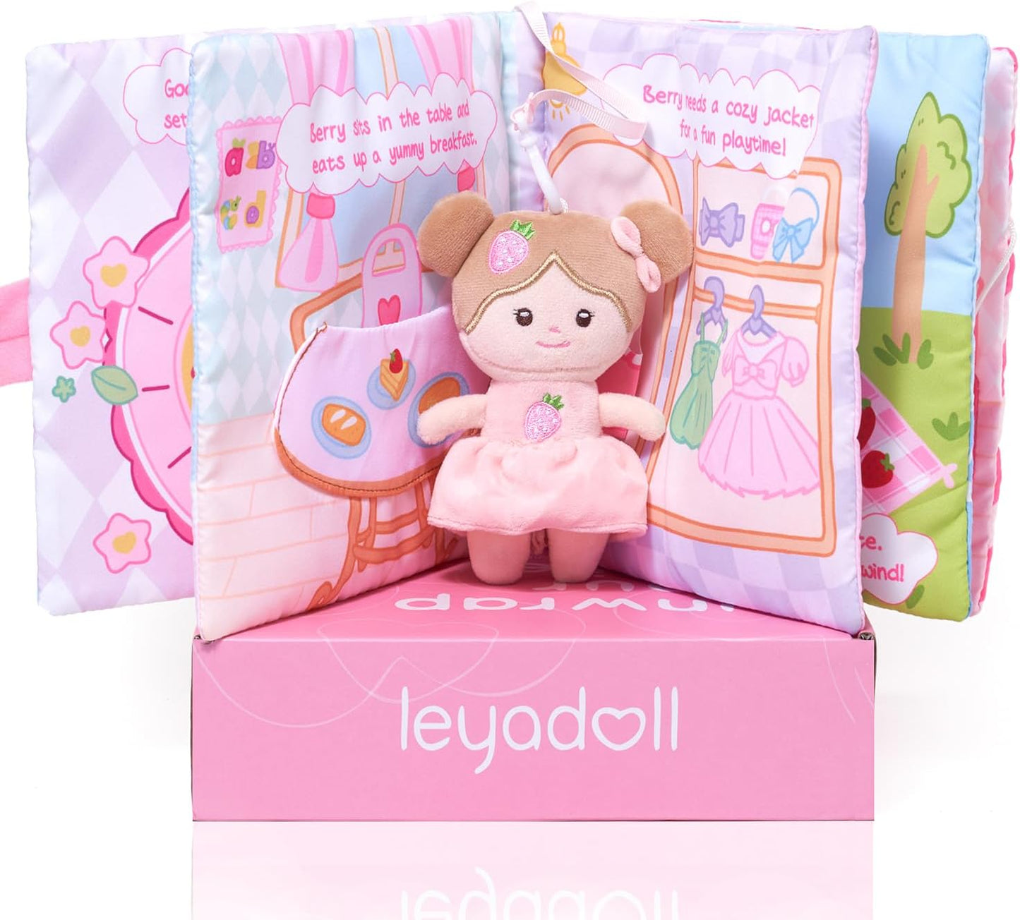 Interactive Sensory Cloth Book: Quiet Educational Fun for Kids by LeyaDoll