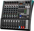 Audio Mixer 8 Channel DJ Mixer Board - 99-Bit DSP, USB, Bluetooth