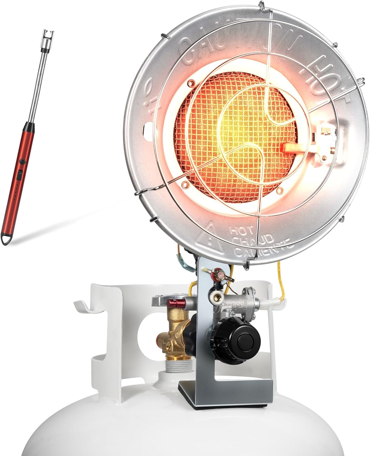 Single Tank Top Propane Radiant Heater for Outdoor Comfort