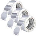 Perco Metallic Silver 2 in Round Dot Sticker Labels - Multi-Roll Pack
