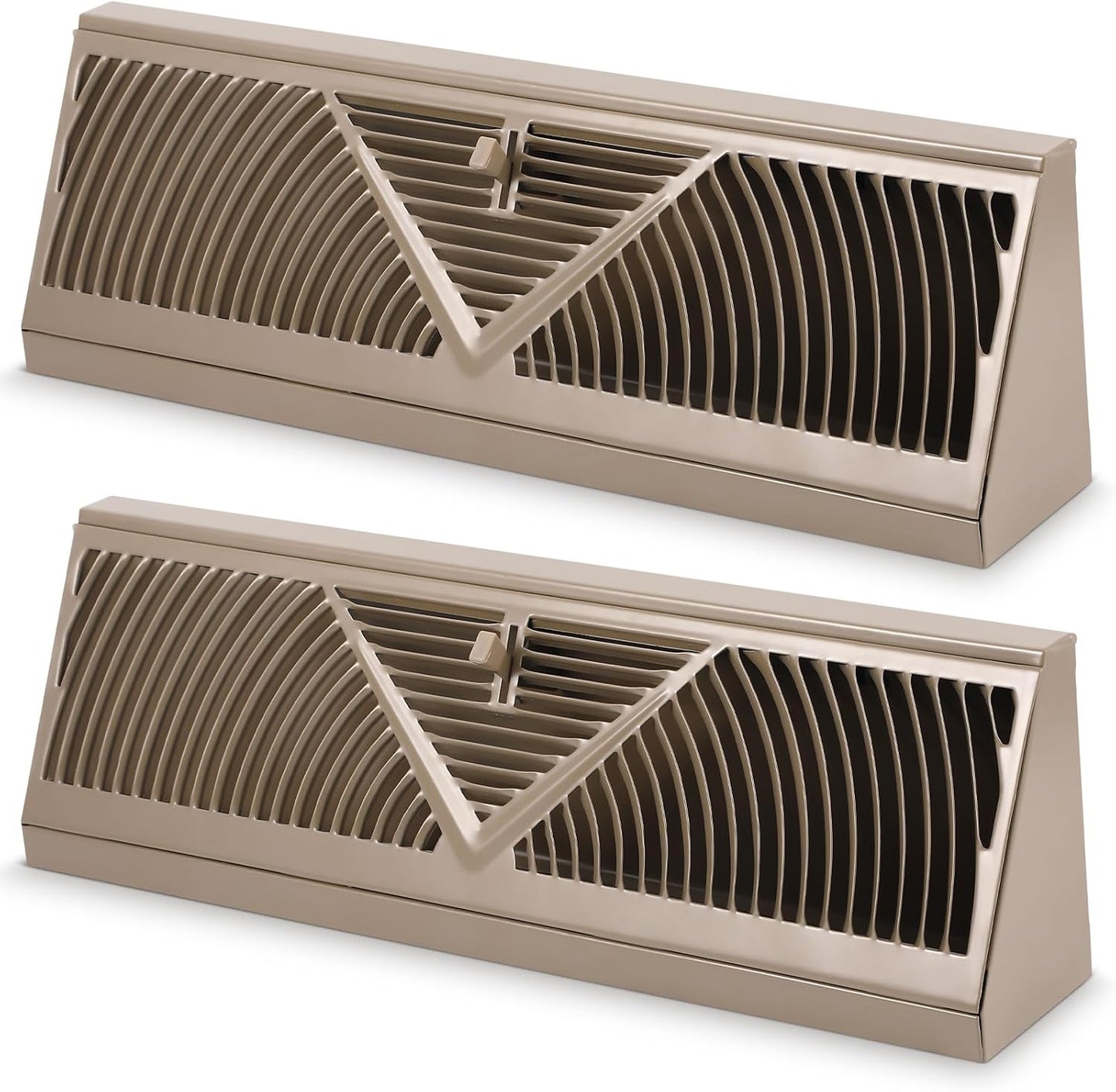 2 Pack Baseboard Register Vent Covers for Home Air Control