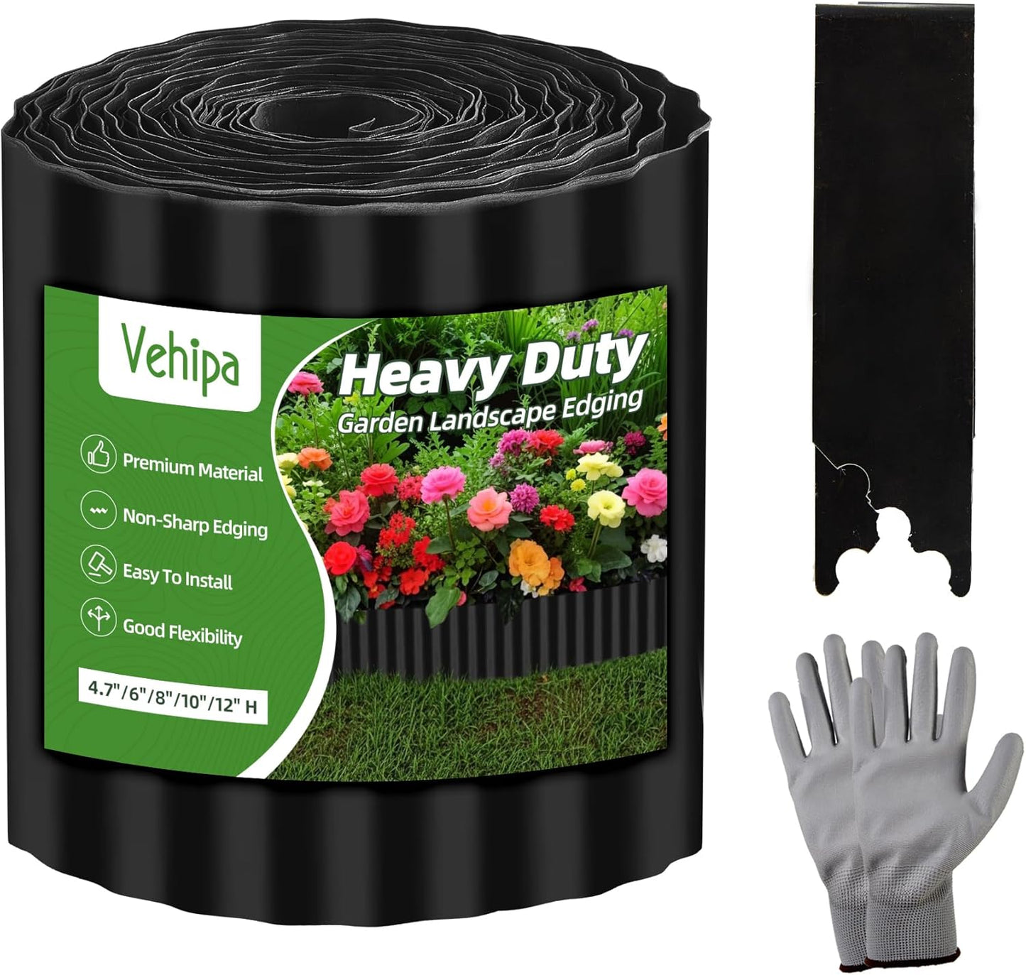 Corrugated Garden Edging for Landscaping - Flexible Metal Border