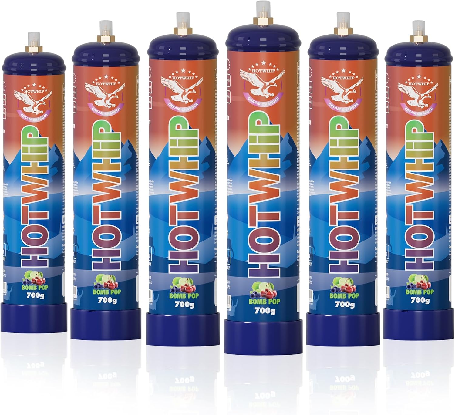 Whipped Cream Charger 700g - Premium Food Grade Bombpop Flavor