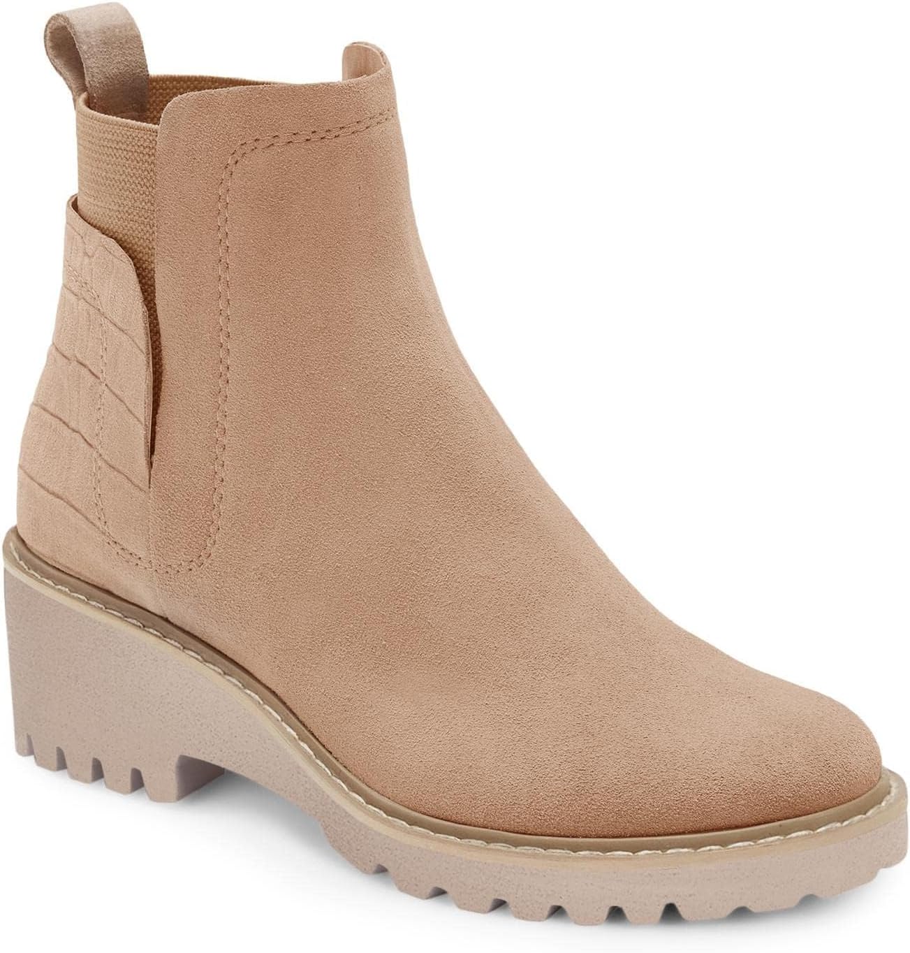 Trish Lucia Womens Platform Lug Sole Chelsea Boots for Style