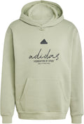 adidas Men's Brand Love Fleece Hoodie - Soft Oversize Everyday Wear