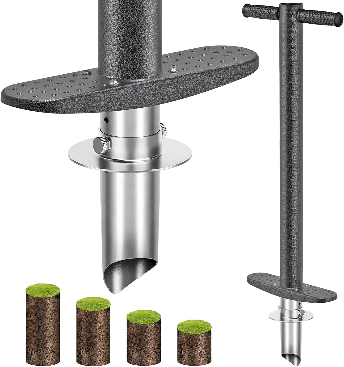 Garden Bulb Planter Tool with Adjustable Depth for Easy Planting