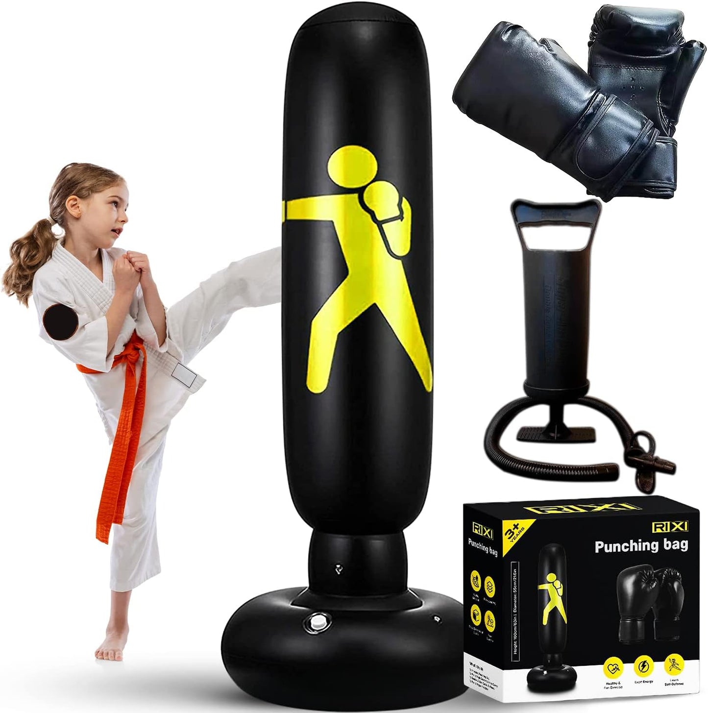 Premium Kids Boxing Set - Fast Inflate, Heavy Duty PVC