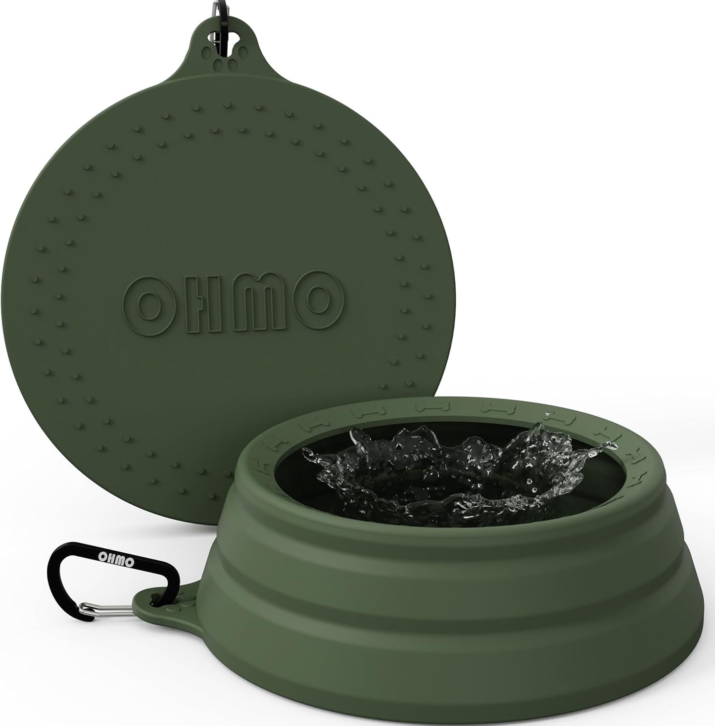 OHMO Large Spill-Proof Dog Water Bowl - Portable Pet Essential