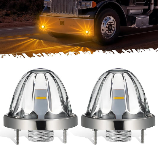 Partsam 2Pcs Glass Watermelon Lights for Trucks - Super Bright LED