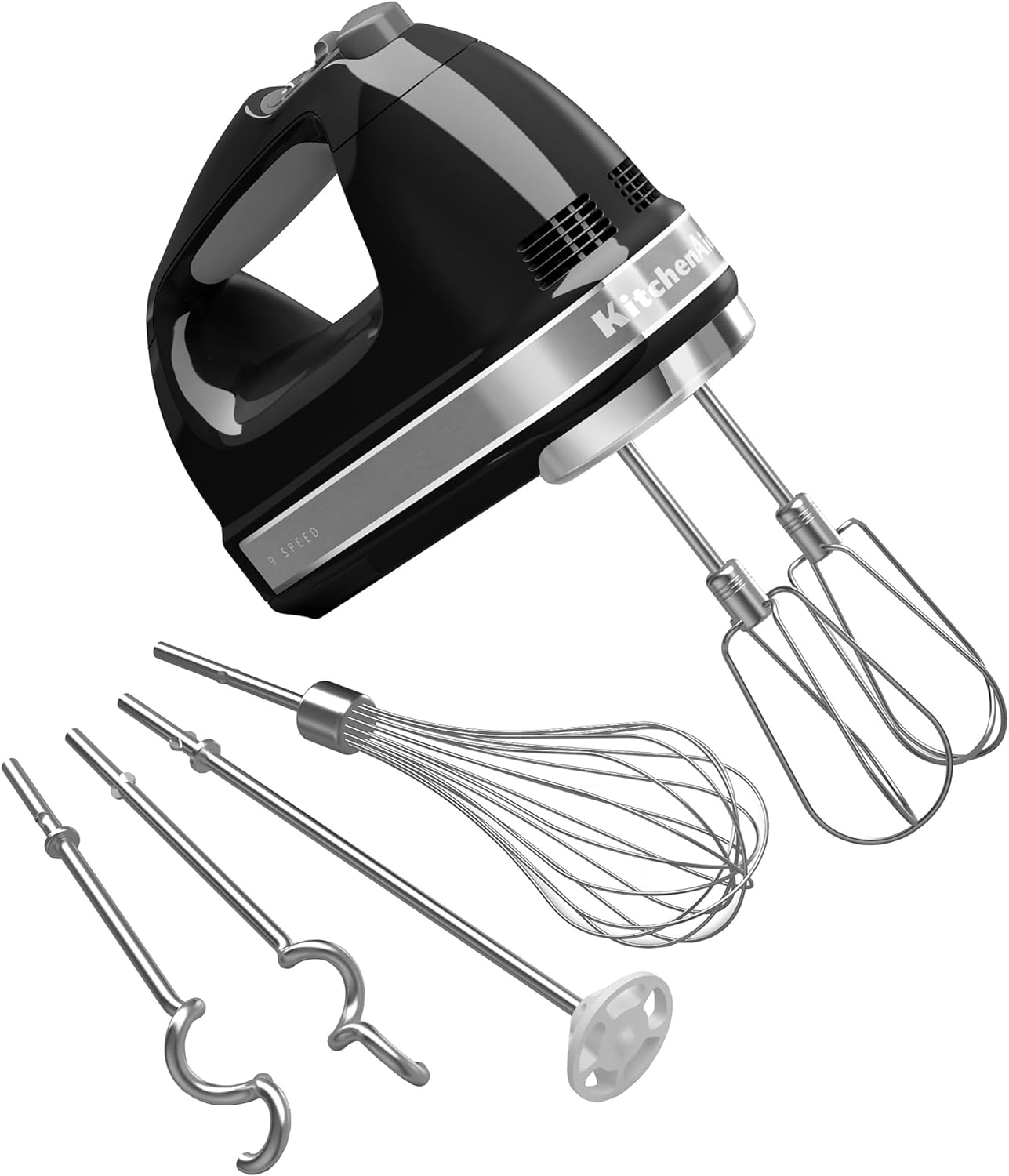 Effortless Mixing: KitchenAid 9-Speed Hand Mixer - Onyx Black