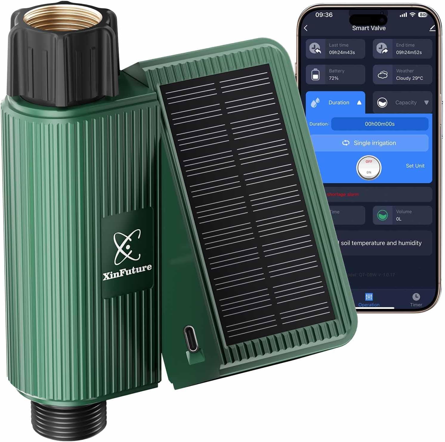 Smart WiFi Solar Sprinkler Timer for Efficient Garden Irrigation
