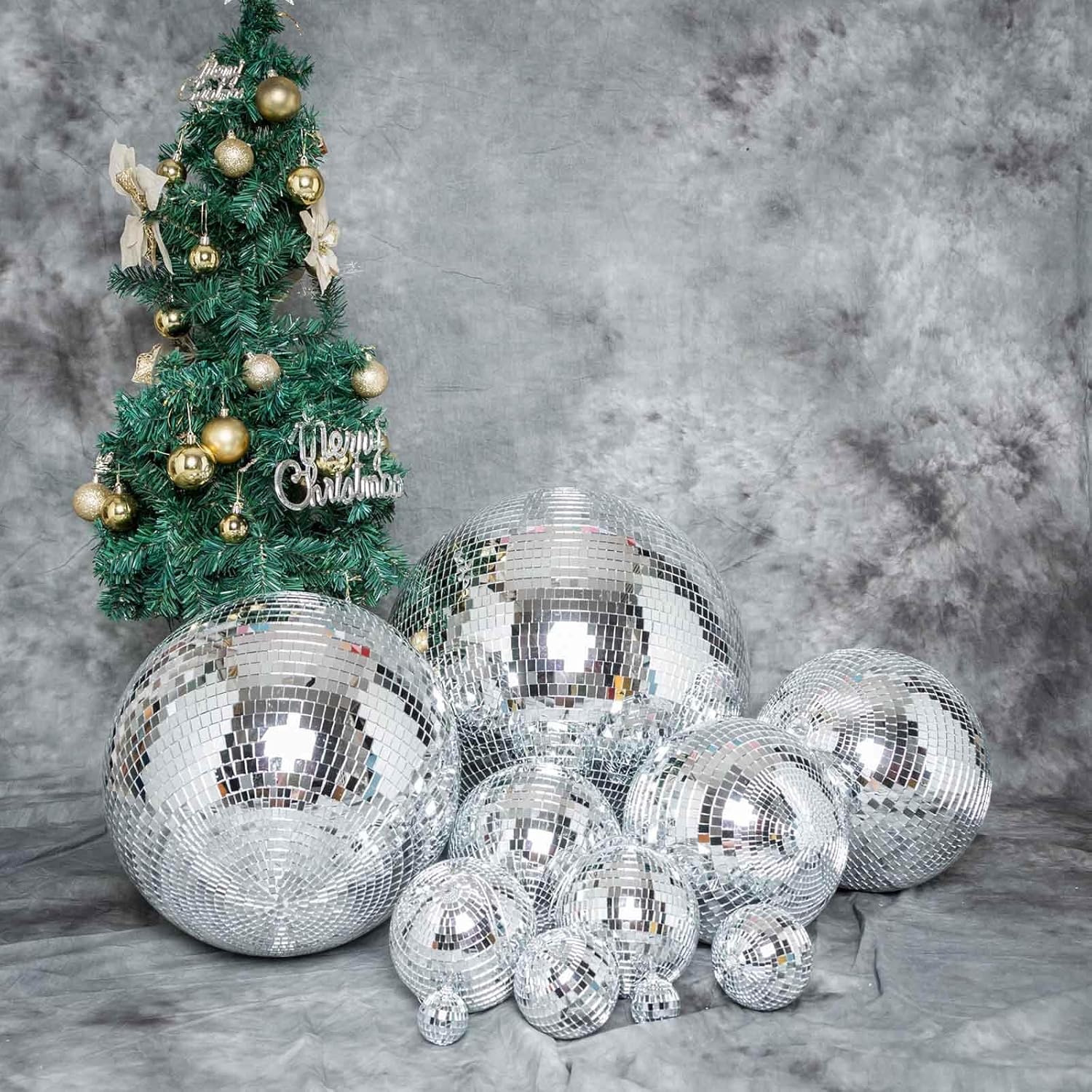24 Groovy Glass Mirror Disco Ball for Party Decoration Events